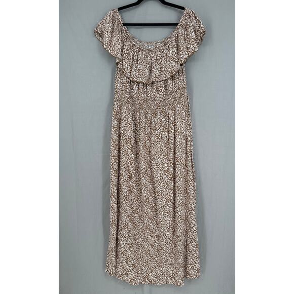Old Navy Dresses & Skirts - Old Navy Brown Floral Maxi Dress